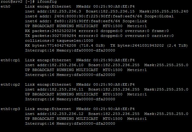 Perintah Penting Ifconfig - ifconfig no argument