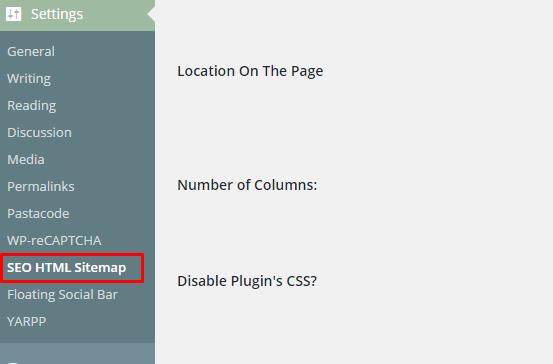 HTML Sitemap