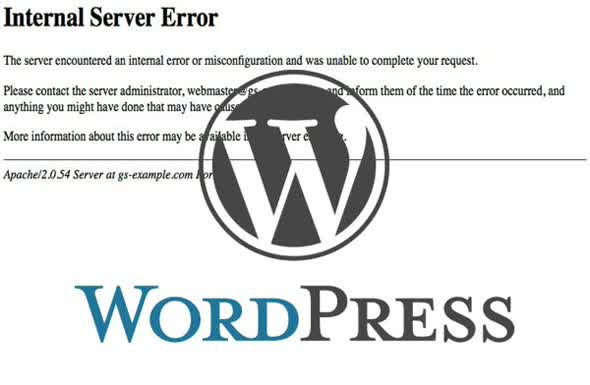 Internal server error wordpress