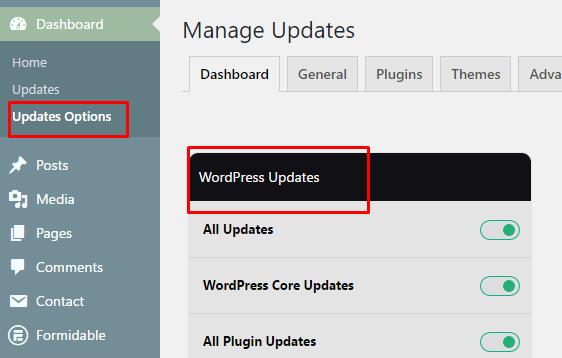 menu auto update wordpress
