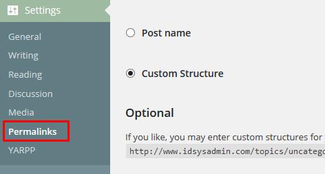 permalinks wordpress