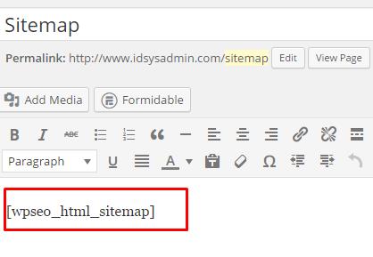 post html sitemap