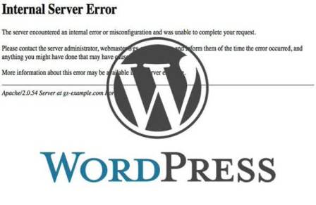 Internal Server Error WP