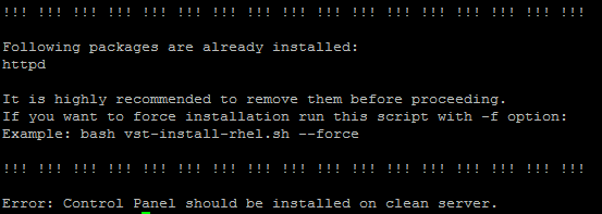 error instalasi