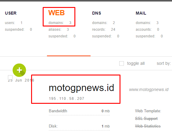 verifikasi website vestacp