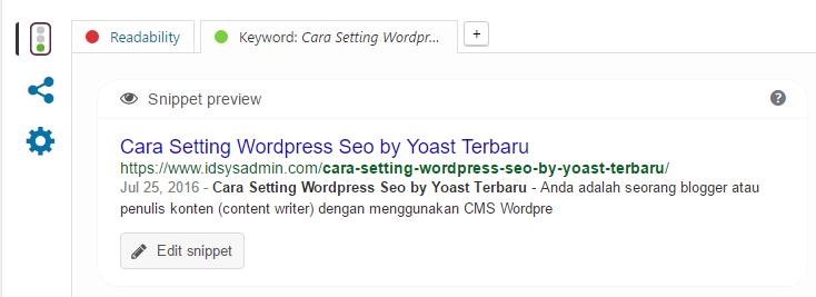 Cara Setting WordPress Seo by Yoast Terbaru