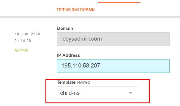 child-ns id