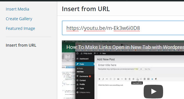 Tambahkan Youtube WordPress