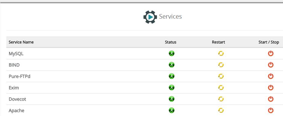 Daftar service webuzo