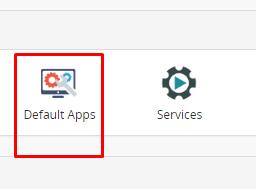 Default Apps