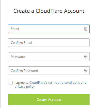 Cara Menggunakan Cloudflare - form pendaftaran cloudflare