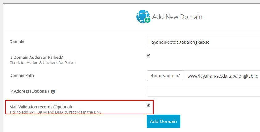 addon ulang domain utam