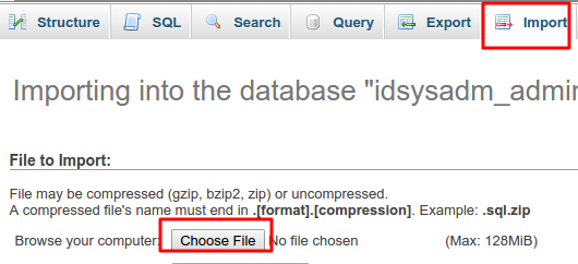 import-database