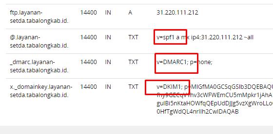 Validasi SPF dan DKIM di DNS Settings