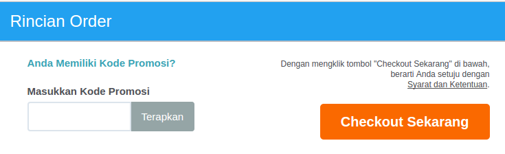 checkout sekarang