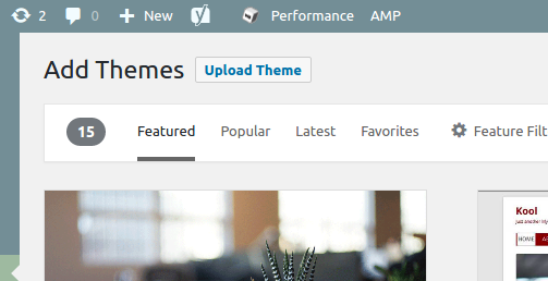 upload theme